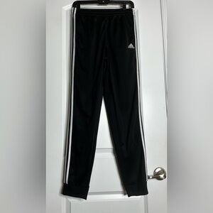 Adidas Boys XL Black 2-Stripe Track Pants | Joggers 18/20